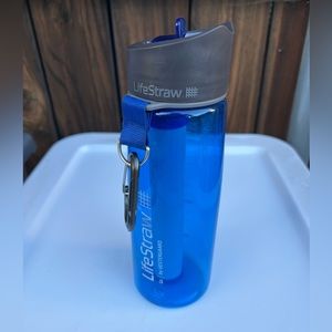 LifeStraw Go Water Filter Bottle with 2-Stage Integrated Filter Straw